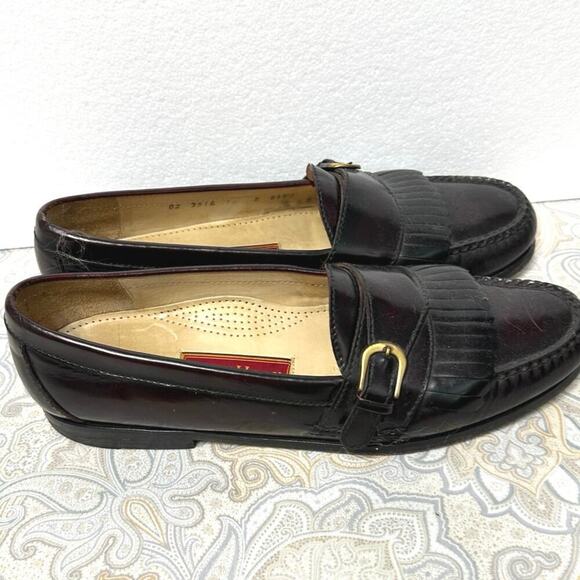 COLE HAAN City Penny Loafer Kiltie Oxfords Cordovan Leather Men Shoe Sz 12B main image 7